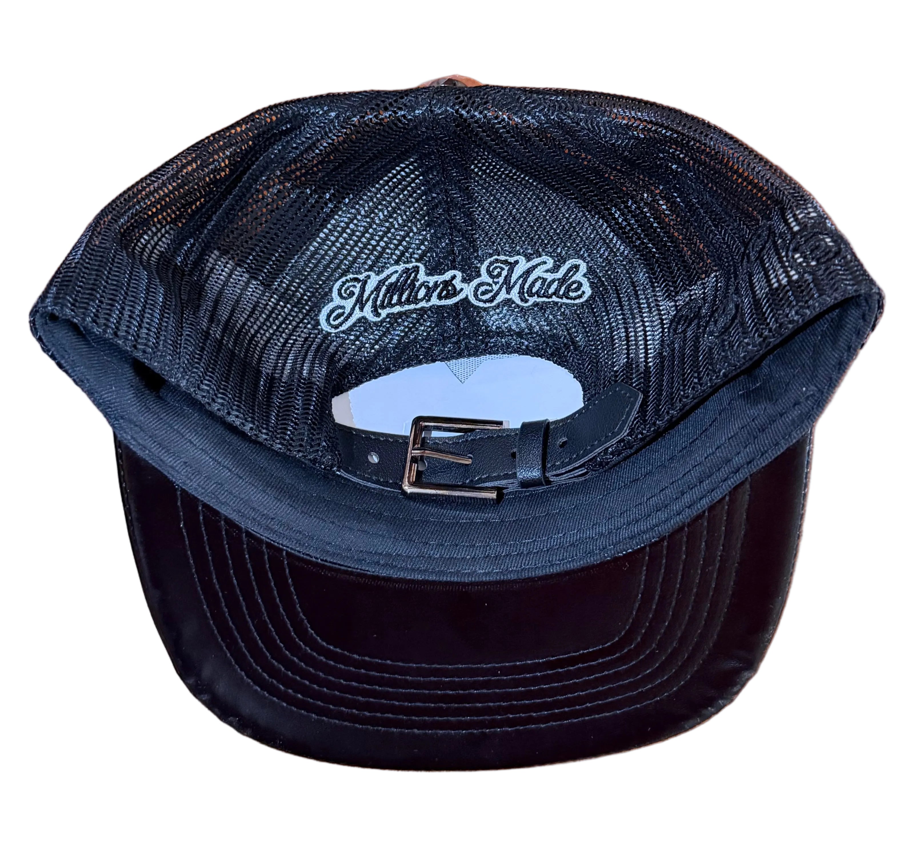 MILLIONS FULL- LEATHER TRUCKER HAT