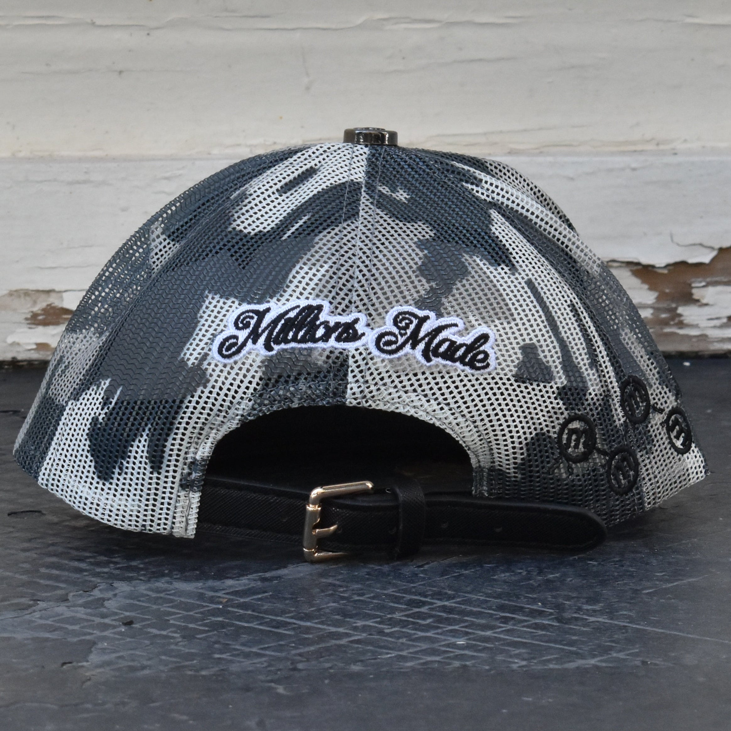MILLIONS 'GRAY CAMO' TRUCKER HAT