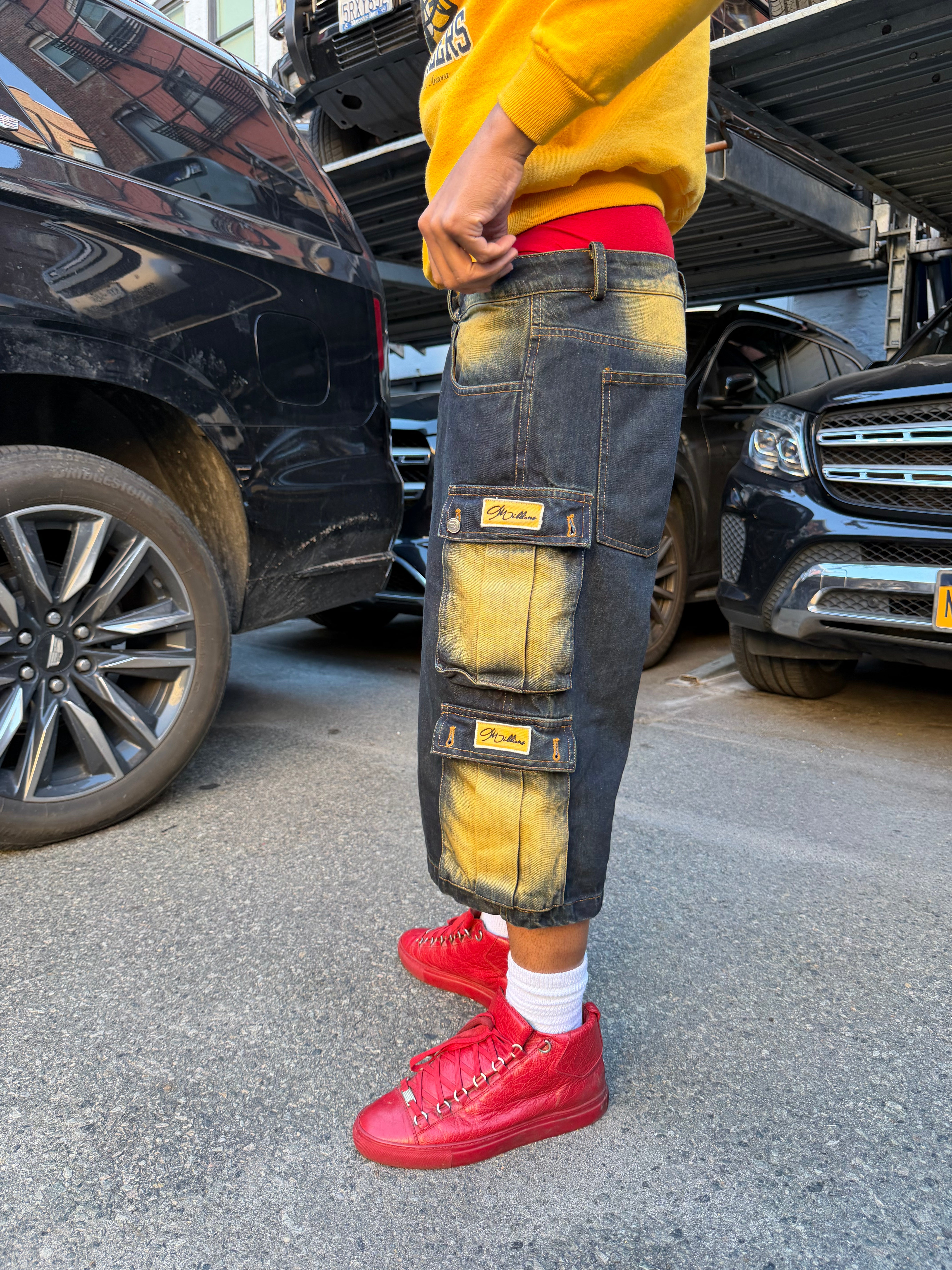 MILLIONS DENIM VINTAGE WASHED JEAN SHORTS